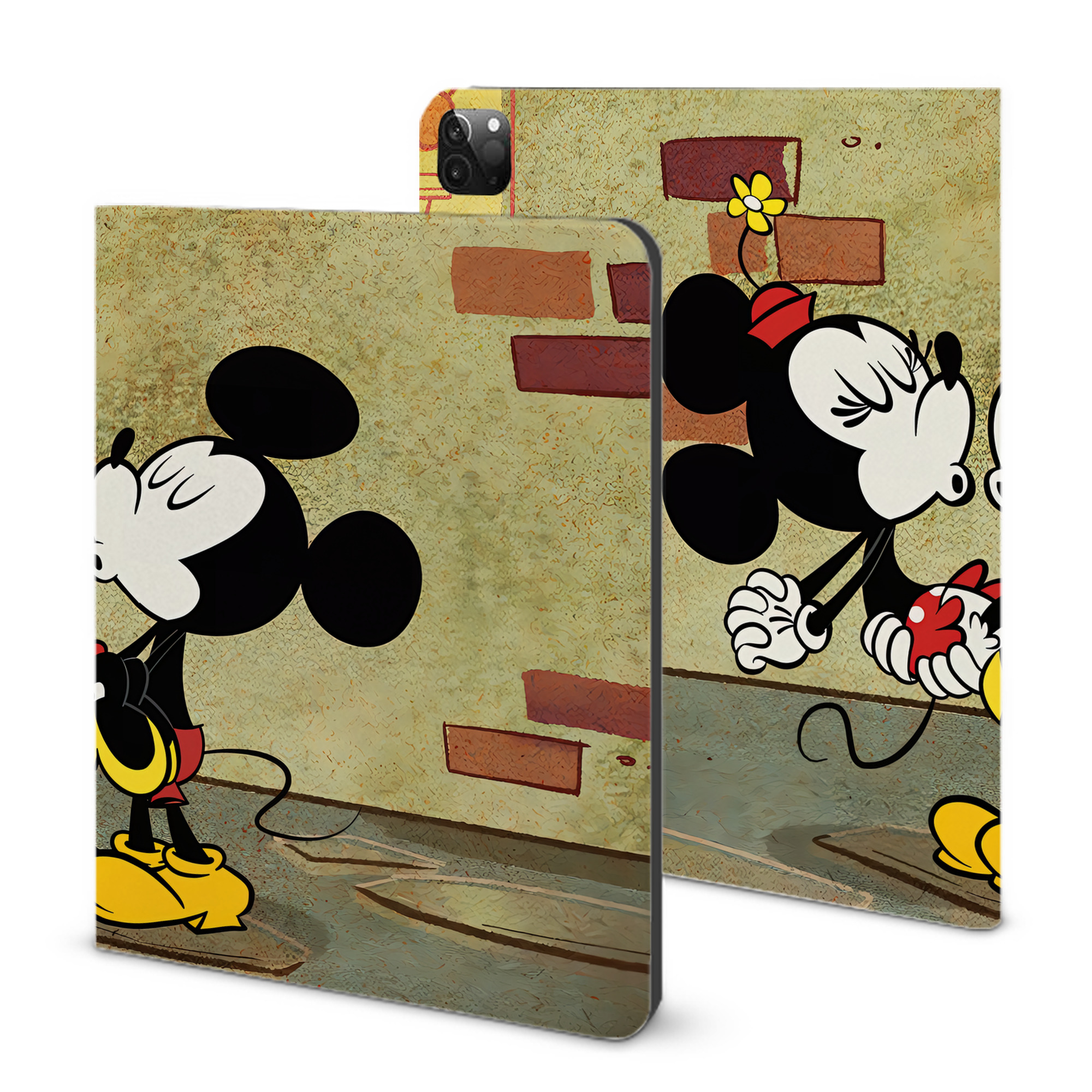 （画像用） ミッキーマウス Mickey Mouse IPadケース ペンホルダー付き ブックスタイルデザイン